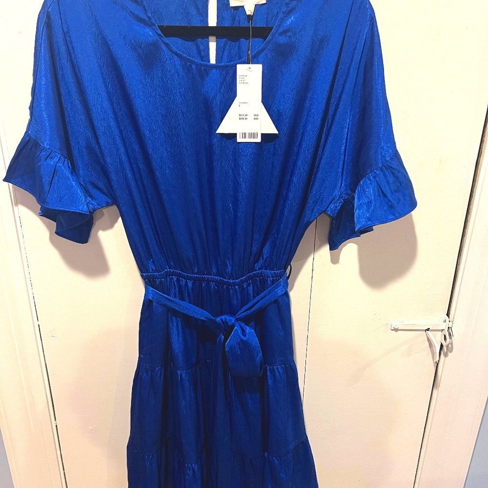 Lost + Wander Tiered Ruffle Mini Dress, NWT, size L
